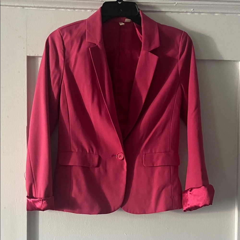 Frenchi Vibrant Pink Blazer